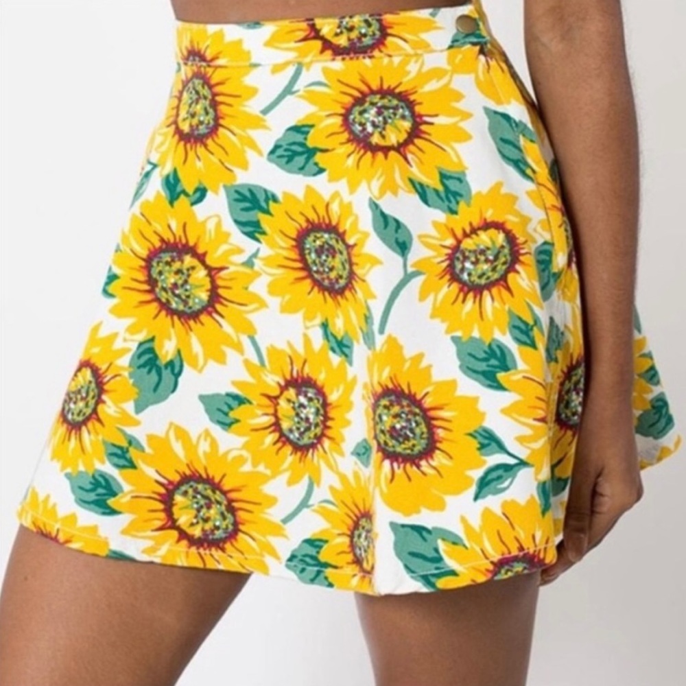 American Apparel Sunflower Skirt